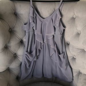 Express ruffled layered tank